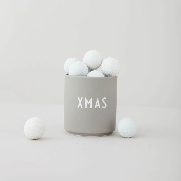 Pelēka porcelāna imitācijas krūze Design Letters Favourite, 0,25 l-image-3