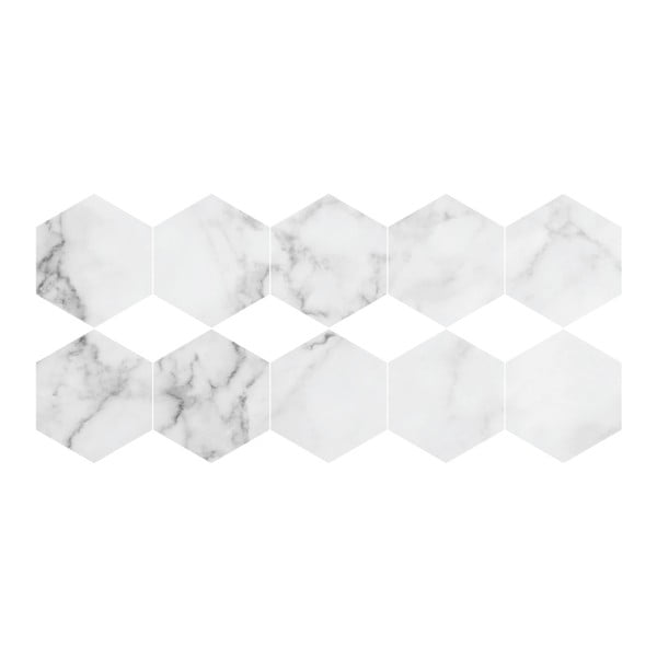10 grīdas uzlīmju komplekts Ambiance Hexagon