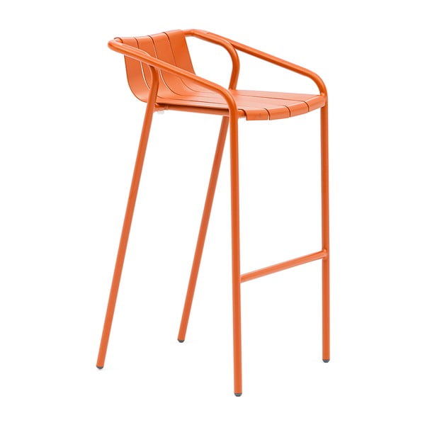 Oranži metāla dārza bāra krēsli (2 gab.) Fleole – Ezeis