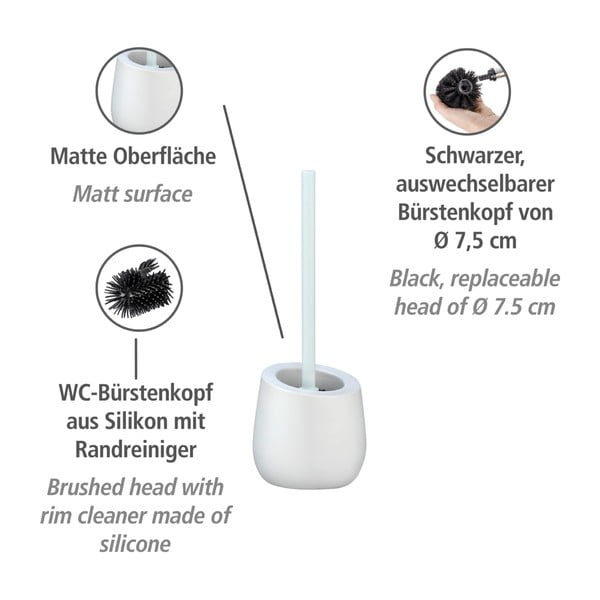 Balta keramikas tualetes birste Wenko Badi-image-3
