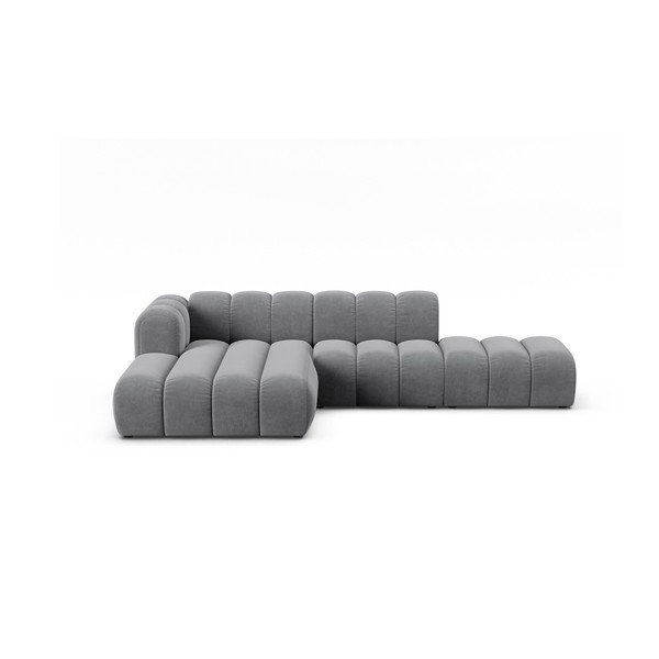 Gaiši pelēks stūra dīvāns (ar kreiso stūri) Lupine – Micadoni Home