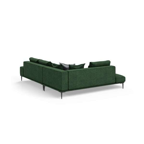 Zaļš izvelkamais stūra dīvāns Interieurs 86 Liege, kreisais stūris-image-3