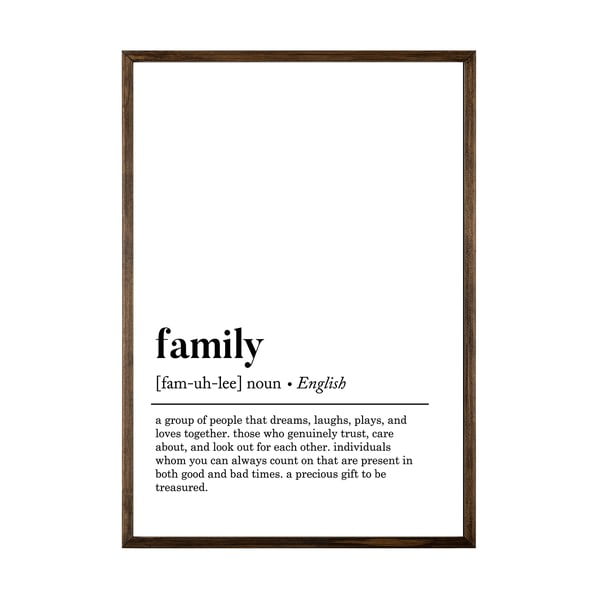 Plakāts 50x70 cm Family – Wallity