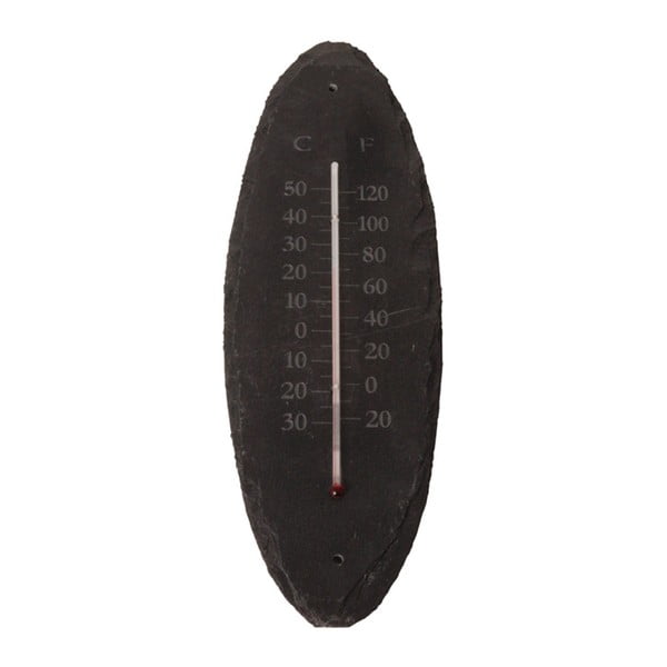 Šīfera sienas termometrs Esschert Design, 30 x 10 cm