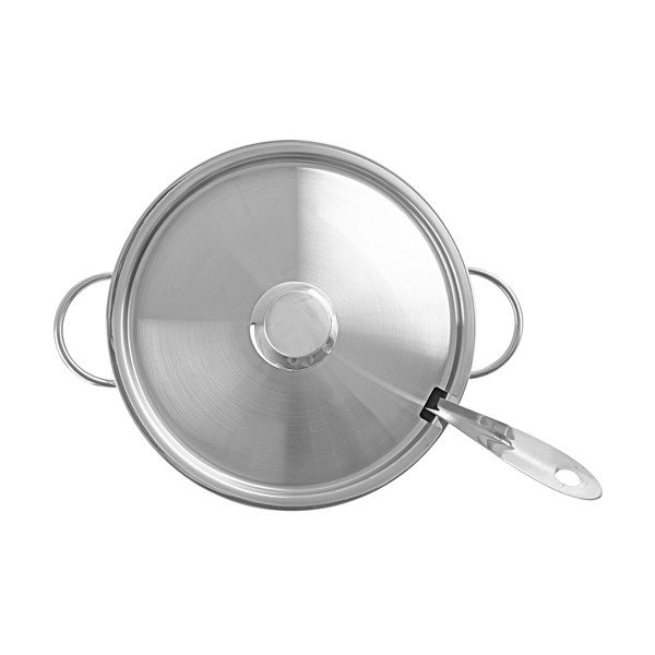 Sudraba krāsas nerūsējošā tērauda bļoda ø 26 cm – Orion-image-2