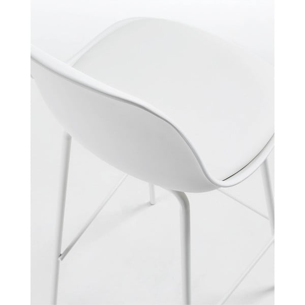 Balts bāra krēsls (sēdekļa augstums 65 cm) Brighter – Kave Home-image-3