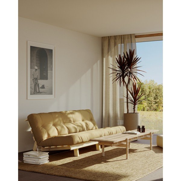 Sinepju dzeltens dīvāns 200 cm Lean – Karup Design-image-1