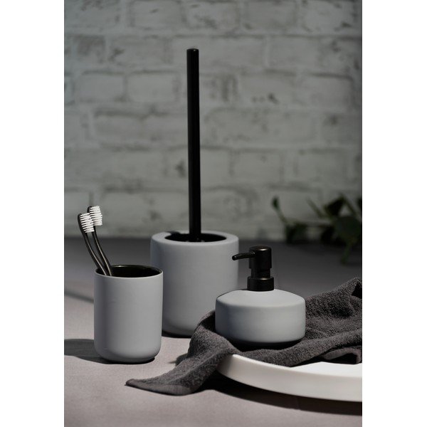 Pelēks keramikas trauks zobu birstēm Wenko Avellino-image-1