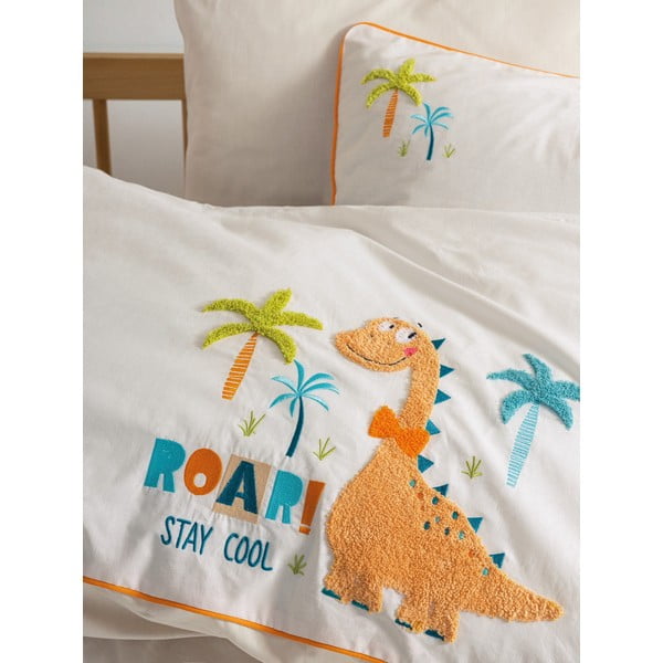 Bēša kokvilnas bērnu gultas veļa ar palagu 100x150 cm Kiddo – Mijolnir-image-2