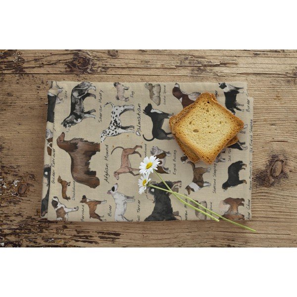 Trauku dvielis 70x50 cm Dogs – Little Nice Things-image-1