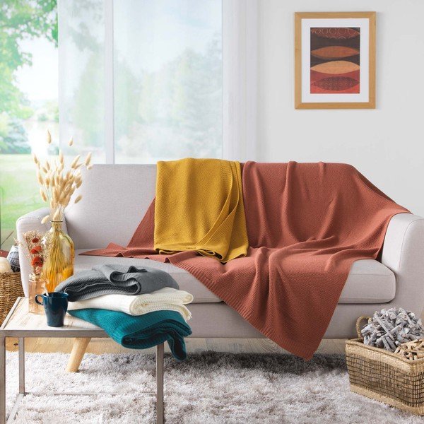 Adīts pleds 125x150 cm Tricotine – douceur d'intérieur-image-3