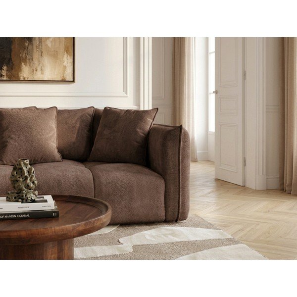 Brūns dīvāns no šenila auduma Harlem – Bobochic Paris-image-3