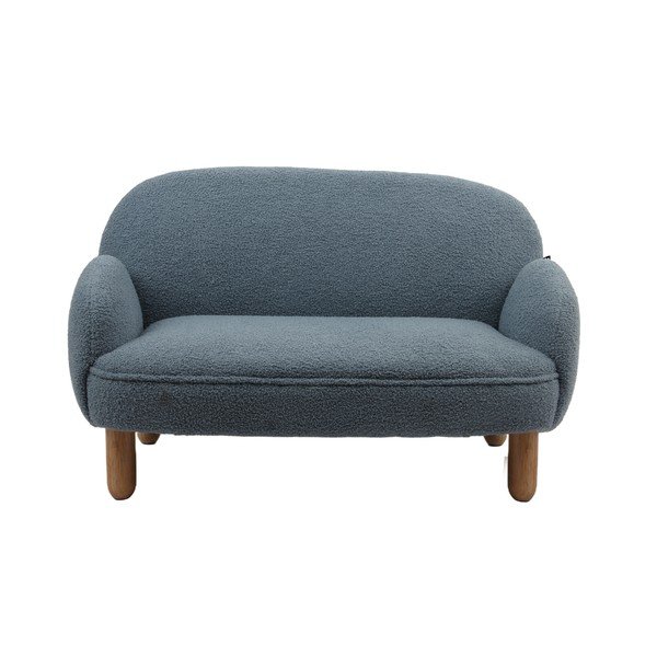 Bēšs bērnu dīvāns no buklē auduma 89 cm Rocky – Vipack