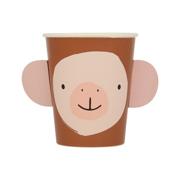 Papīra vienreizlietojamās glāzītes (8 gab.) Animal Parade – Meri Meri-image-3