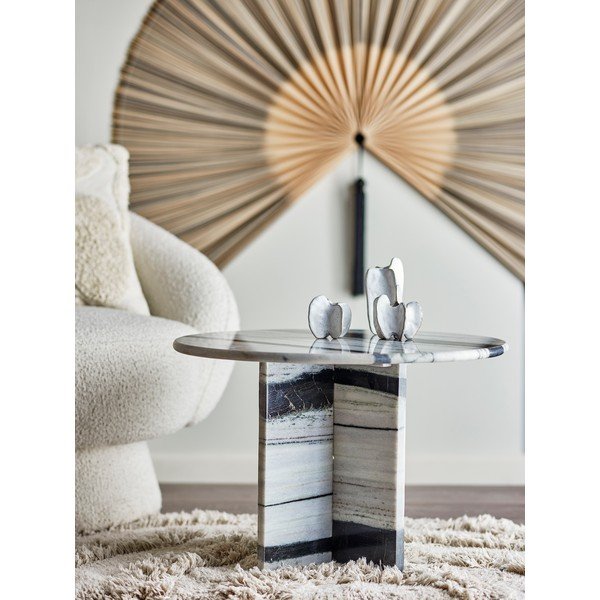 Melnbalts marmora apaļš žurnālgaldiņš ø 61 cm Rosito – Bloomingville-image-1