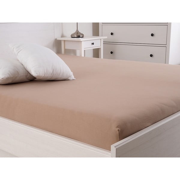 Brūns palags ar gumiju 160x200 cm – B.E.S.-image-1