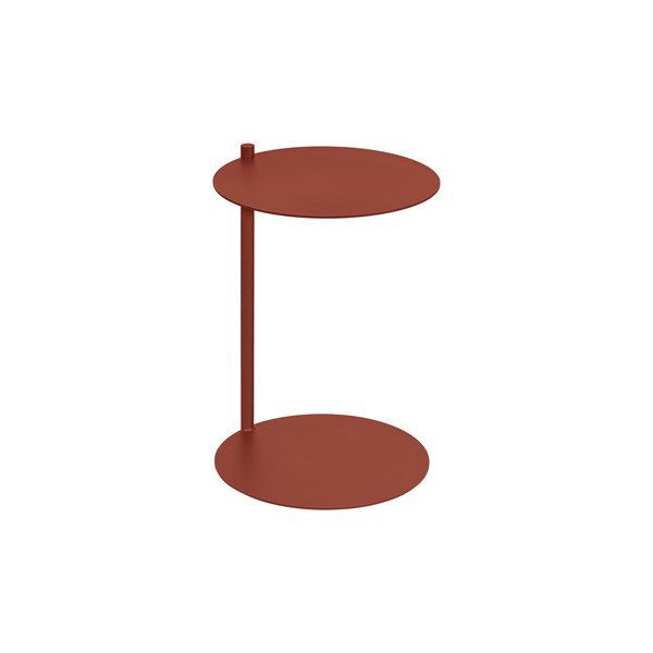 Tērauda apaļš sānu galdiņš 41x40 cm Ande – noo.ma