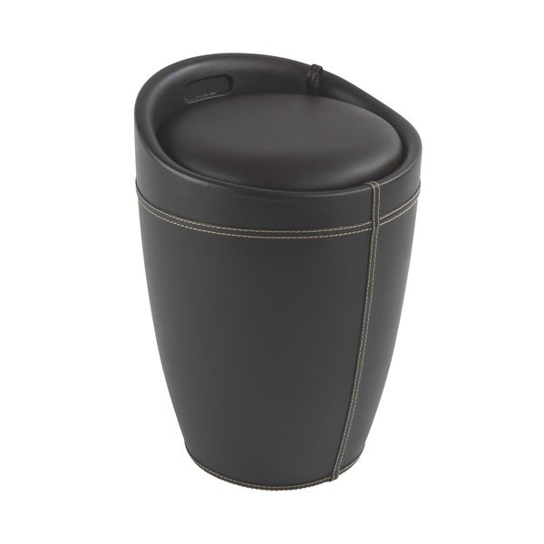 Brūns veļas grozs un taburete divi vienā Wenko Candy Look, 20 l-image-1