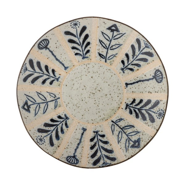 Gaiši zils/krēmkrāsas māla šķīvis ø 21 cm Leonie – Bloomingville-image-4