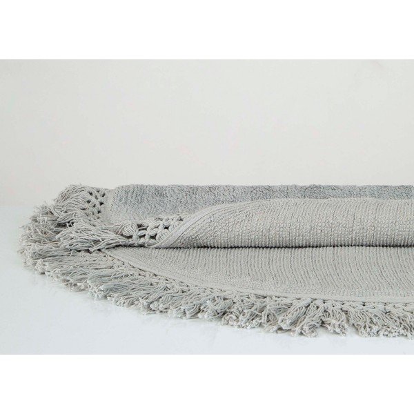Gaiši brūns kokvilnas vannas paklājiņš Irya Home Collection Lora, diametrs 90 cm-image-1
