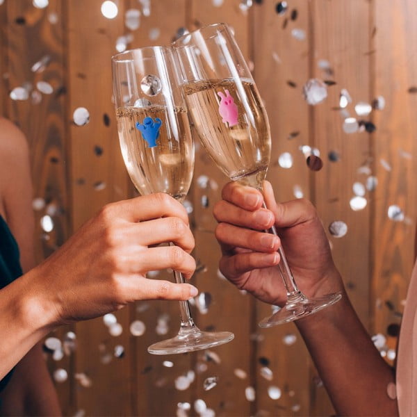 Silikona glāžu marķieri Paty people – VacuVin-image-3