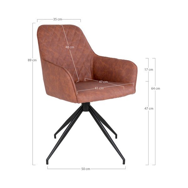 Gaiši brūns polsterēts ēdamistabas krēsls Harbo – House Nordic-image-4
