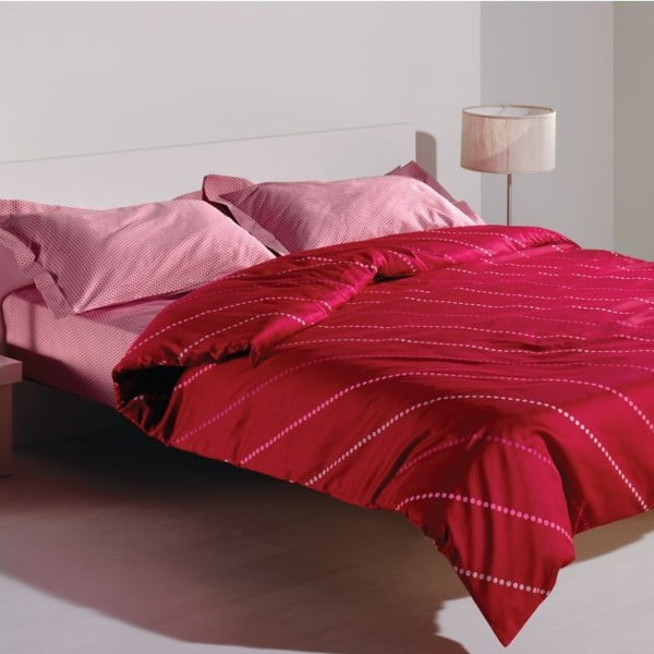 Gultas veļas un gultasveļas komplekts Spotty Pink, 160x220 cm