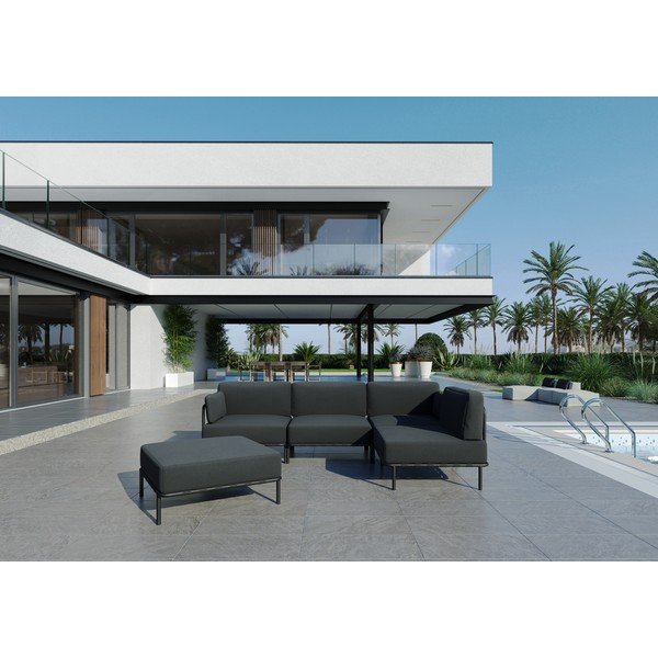 Tumši pelēks dārza modulārais dīvāns 234 cm Salve – Sit Sit-image-4