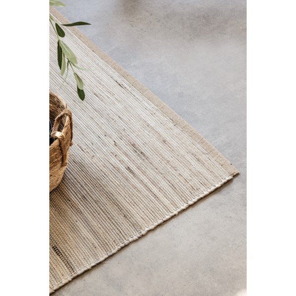 Gaiša dabīga toņa divpusējs/ar rokām darināts celiņa paklājs no džutas maisījuma 80x200 cm Dhaka – Hanse Home-image-3