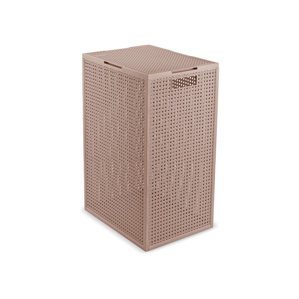 Dūmakaini rozā veļas grozs no pārstrādātas plastmasas 60 l Kaya – Curver