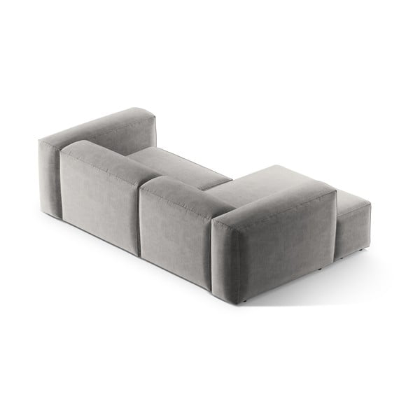 Gaiši pelēks stūra dīvāns (ar kreiso stūri/ar zvilni) Bergamo – Cosmopolitan Design-image-4