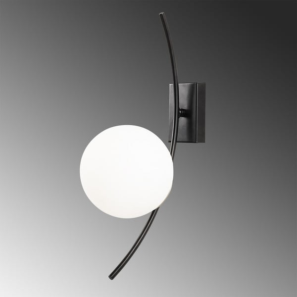 Balta/melna sienas lampa Hilal – Opviq lights-image-4