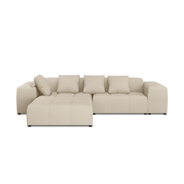 Bēšs stūra dīvāns (maināms stūris) Rome – Cosmopolitan Design 