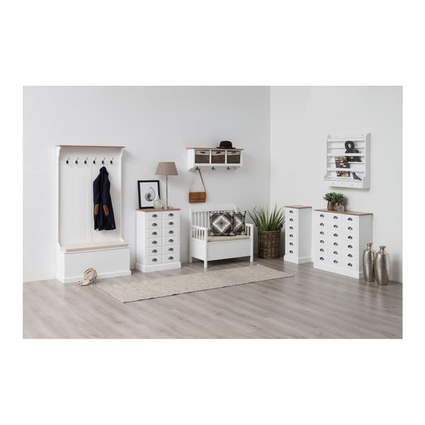 Balts ēdamistabas sols ar uzglabāšanas vietu Actona Assila-image-3