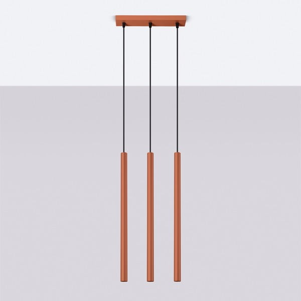 Ķieģeļu sarkana piekaramā lampa Fideus – Sollux-image-2