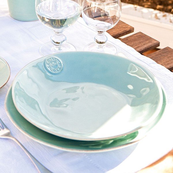 Costa Nova Nova tirkīza akmensmasas zupas šķīvis, ⌀ 25 cm-image-1