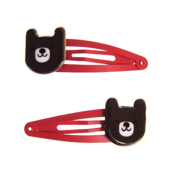2 matu skavu komplekts Rex London Bruno The Bear-image-1