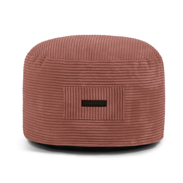 Ķieģeļu sarkans velveta pufs Om 60 – SLOWDOWN