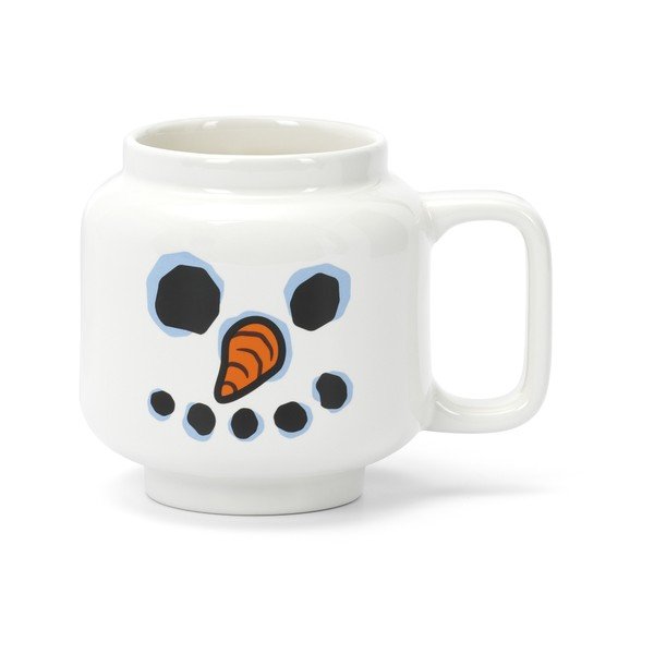 Balta keramikas bērnu krūze latte kafijai 255 ml Snowman – LEGO®