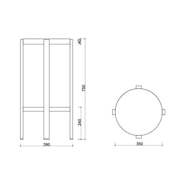 Gaiši pelēka tērauda bāra taburete (sēdekļa augstums 75 cm) Doon – noo.ma-image-4