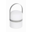Pelēka āra lampa Kave Home Janvir, augstums 16 cm
