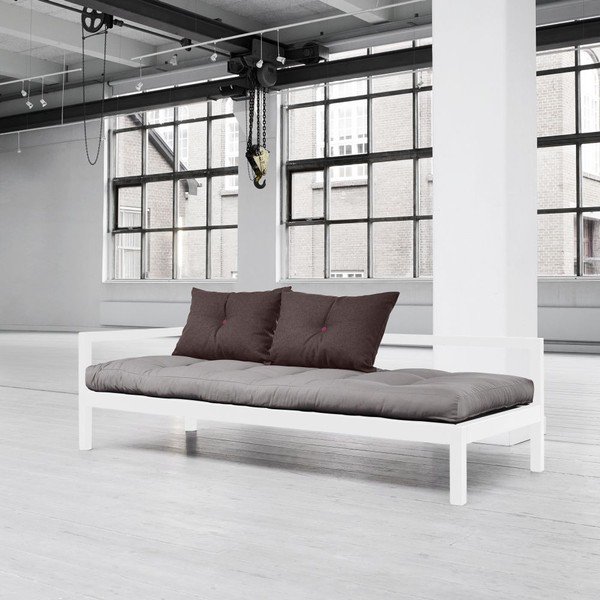Daudzfunkcionālais dīvāns Karup Soul White/Gris/Light Bordeaux-image-1