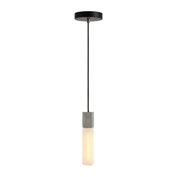 Pelēka piekaramā lampa ar regulējamu spilgtumu ø 6 cm Basalt – tala