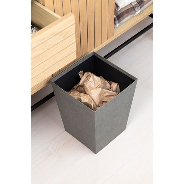 Pelēka atkritumu tvertne Sofia Canvas Paper Laminate – Bigso-image-2