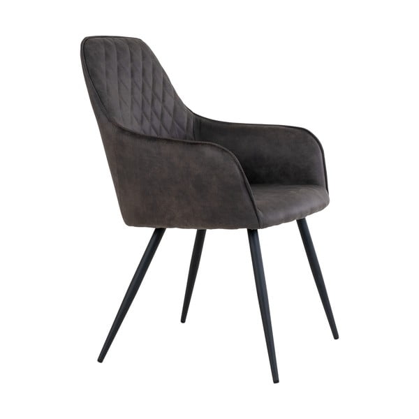Tumši pelēki polsterēti ēdamistabas krēsli (2 gab.) Harbo – House Nordic-image-2