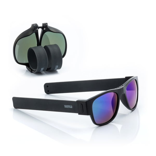 Melnas un zilas InnovaGoods Sunfold ES3 saulesbrilles
