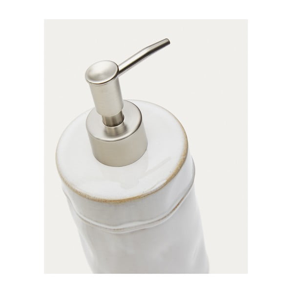 Krēmkrāsas keramikas ziepju dozators 650 ml Savel – Kave Home-image-3