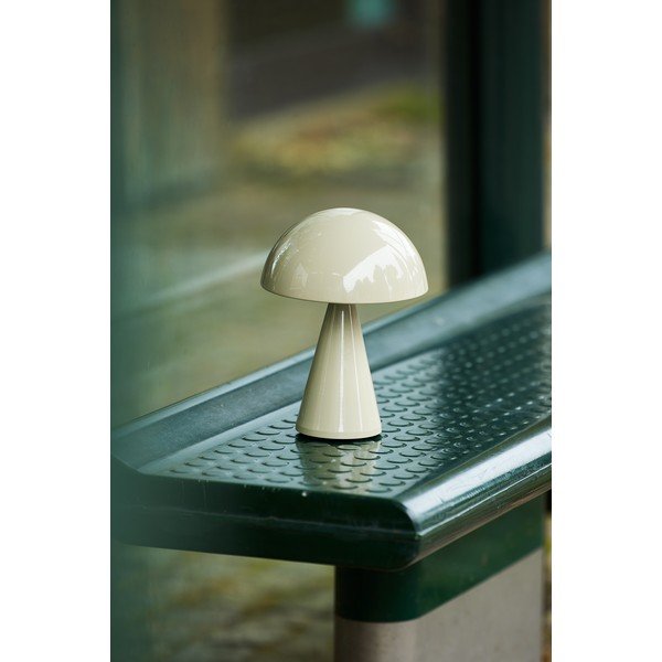 Krēmkrāsas LED galda lampa ar regulējamu spilgtumu (augstums 20 cm) Mush – Hübsch-image-4