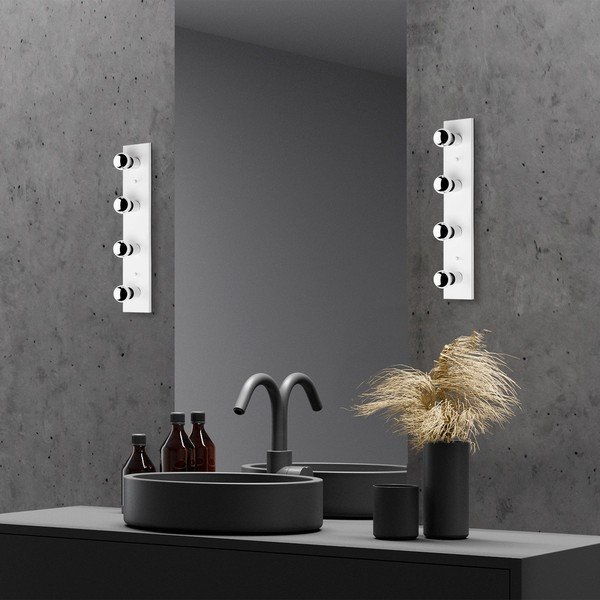 Balta sienas lampa Mirro – Opviq lights-image-1