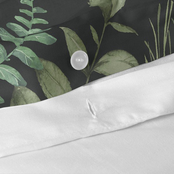 Kokvilnas segas pārvalks Happy Friday Basic Fern, 140 x 200 cm-image-1